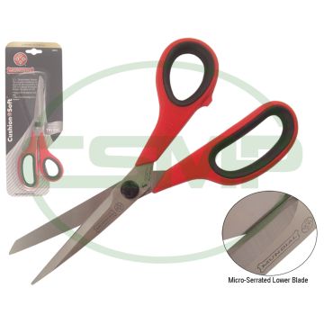 1860 8-1/2" SOFT GRIP SCISSOR RED/BLACK