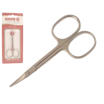 Mundial Classic Line 3.50" Round End Curved Baby Scissors