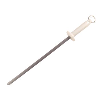 5540-14" SHARPENING STEEL - WHITE HANDLE