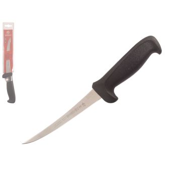 Mundial 56076BK 6" Curved Semi-Stiff Boning Knife (Black Handle)