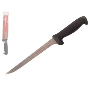 Mundial 5600 Series 8" Narrow Stiff Boning Knife (Black Handle)