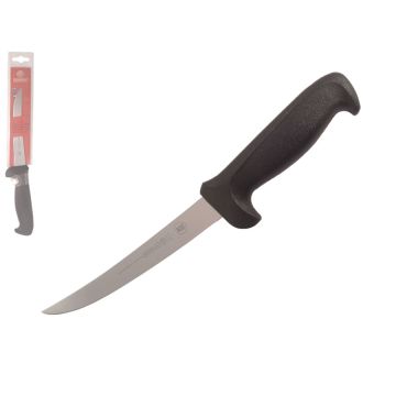 Mundial 5616019BK 6" Curved Semi-Stiff Boning Knife (Black Handle)