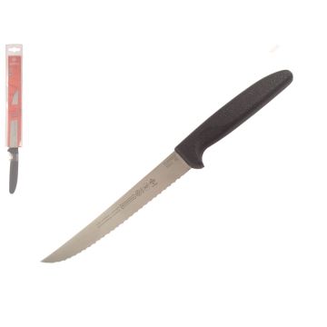 Mundial 5600 Series 6" Serrated Edge Utility Knife (Black Handle)