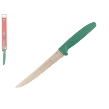 Mundial 5600 Series 6" Serrated Edge Utility Knife (Green Handle)