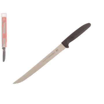 Mundial 5600 Series 8" Serrated Edge Utility Knife (Black Handle)