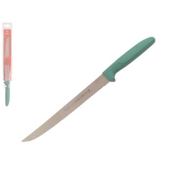 Mundial 5600 Series 8" Serrated Edge Utility Knife (Green Handle)