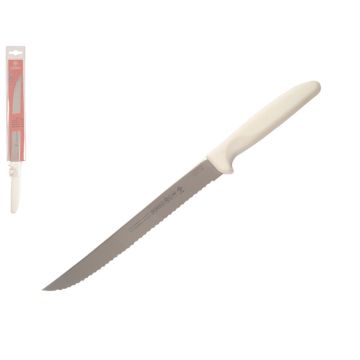 Mundial 5600 Series 8" Serrated Edge Utility Knife (White Handle)