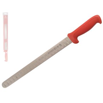 Mundial 5600 Series 12" Hollow Edge Slicing Knife (Red Handle)