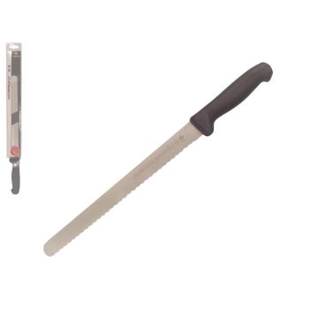 Mundial MundiGrip 12" Serrated Edge Slicing Knife (Black Handle)