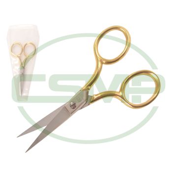 726-4" NP EMBROIDERY GOLD PLATED HANDLES MUNDIAL