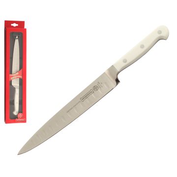 Mundial 5100 Series 8" Hollow Edge Carving Knife (White Handle)